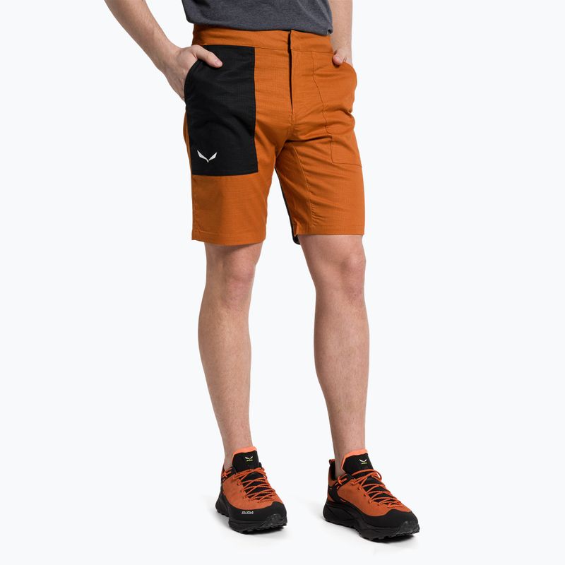 Шорти для скелелазіння чоловічі Salewa Lavaredo Hemp Ripstop коричневі 00-0000028552