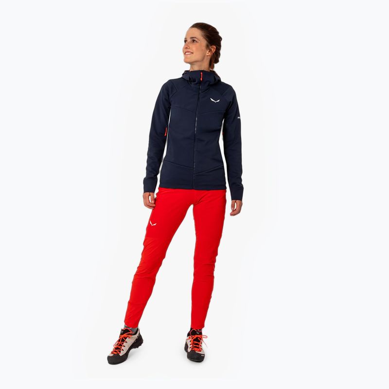 Кофта трекінгова жіноча Salewa Agner Polarlite Hooded синя 00-0000028558