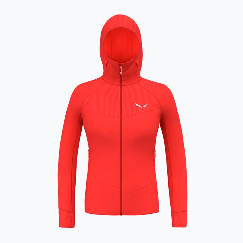 Кофта трекінгова жіноча Salewa Agner Polarlite Hooded червона 00-0000028558 6
