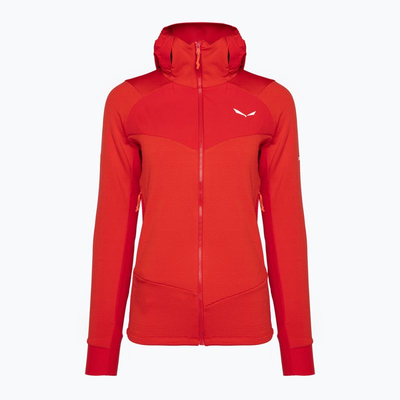 Кофта трекінгова жіноча Salewa Agner Polarlite Hooded червона 00-0000028558
