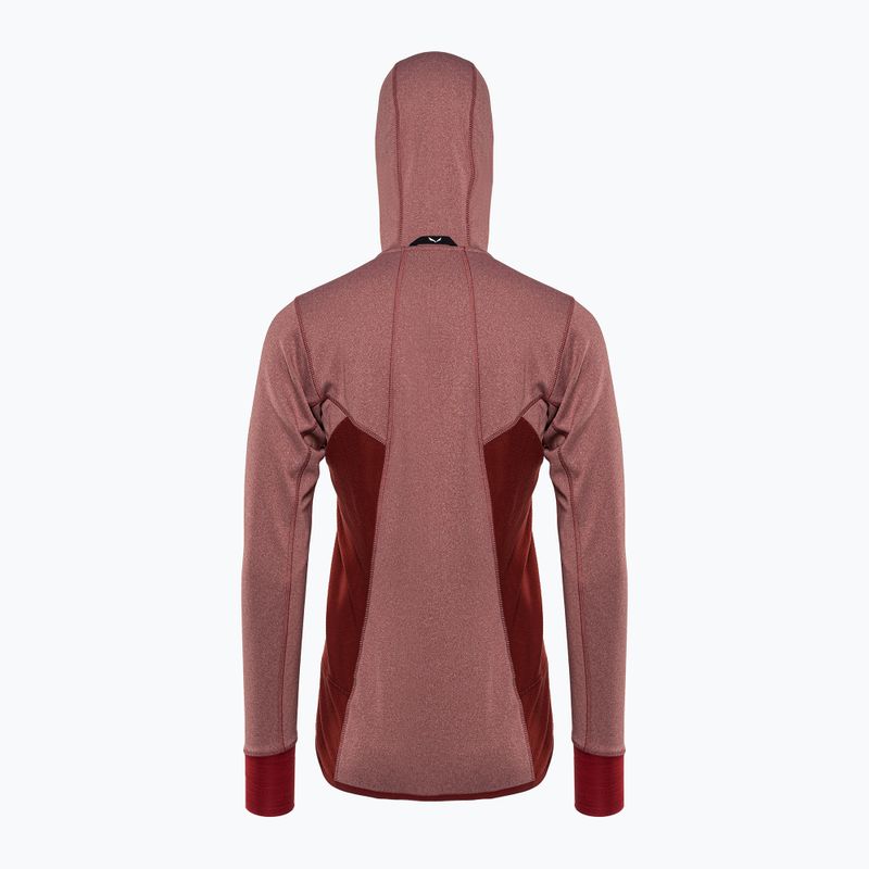 Кофта флісова жіноча Salewa Puez Hybrid PL FZ Hoody червона 00-0000027389 2