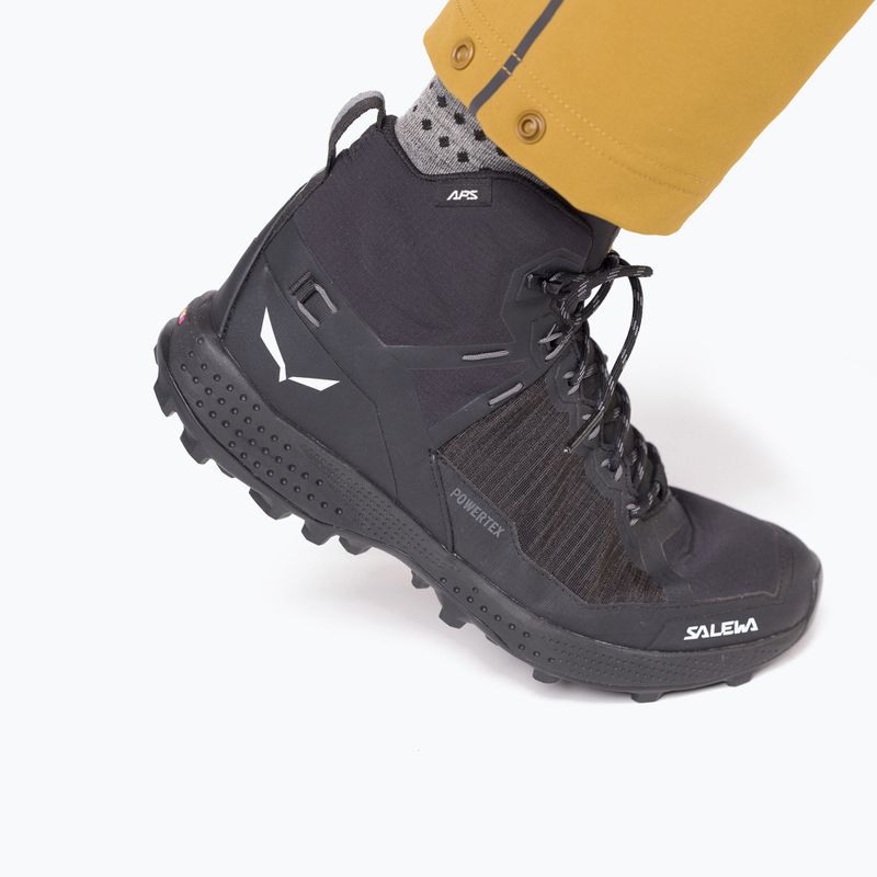 Черевики трекінгові чоловічі Salewa Pedroc Pro Mid Ptx black/black 10