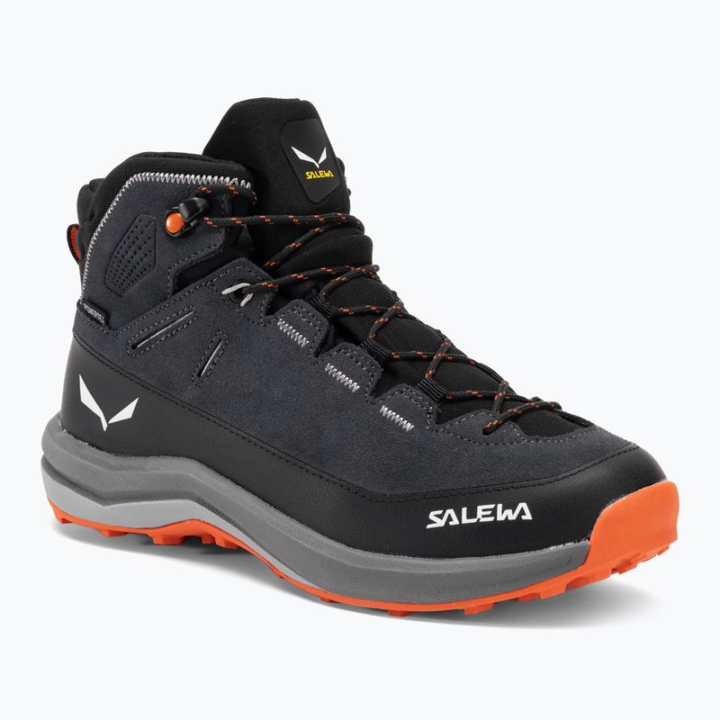 Дитячі трекінгові черевики Salewa MTN Trainer 2 Mid PTX онікс/сплав