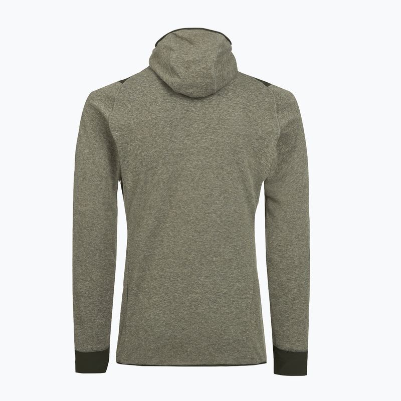 Кофта трекінгова чоловіча Salewa Puez 2 Dry Hood FZ dark olive melange 2
