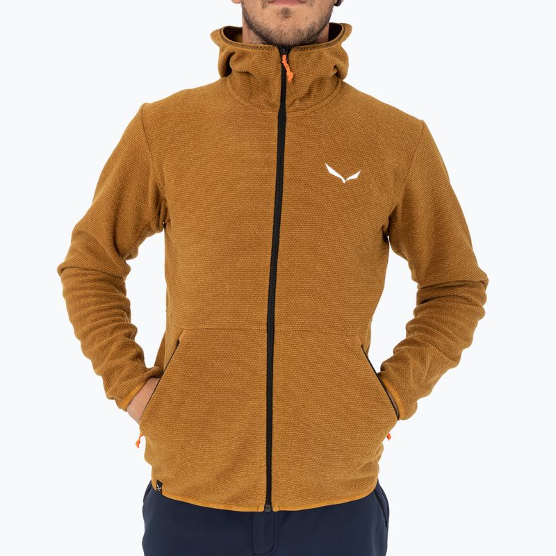 Кофта флісова чоловіча Salewa Nuvolo PL golden brown melange