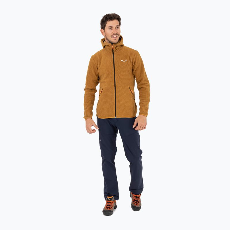Кофта флісова чоловіча Salewa Nuvolo PL golden brown melange 2
