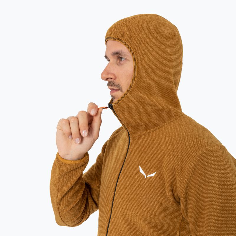Кофта флісова чоловіча Salewa Nuvolo PL golden brown melange 4