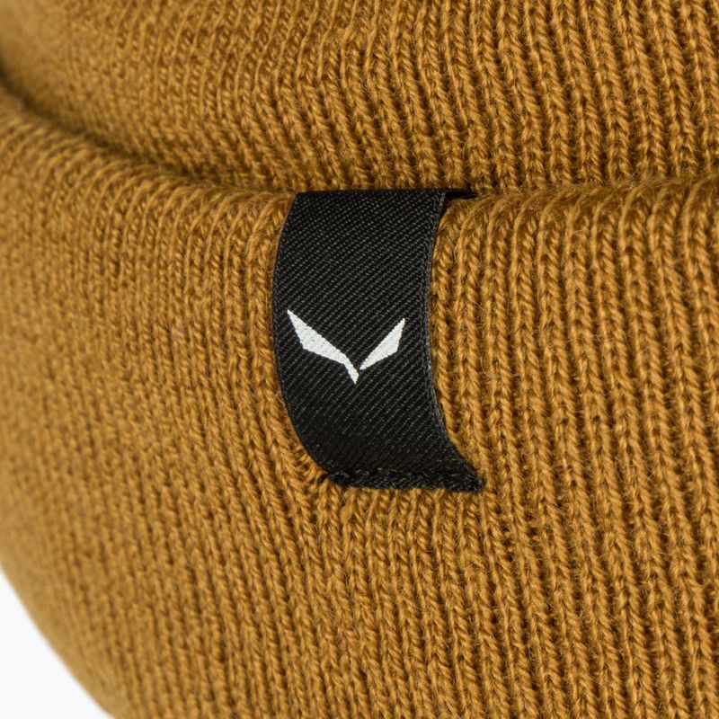 Шапка зимова Salewa Puez Am Beanie golden brown 4