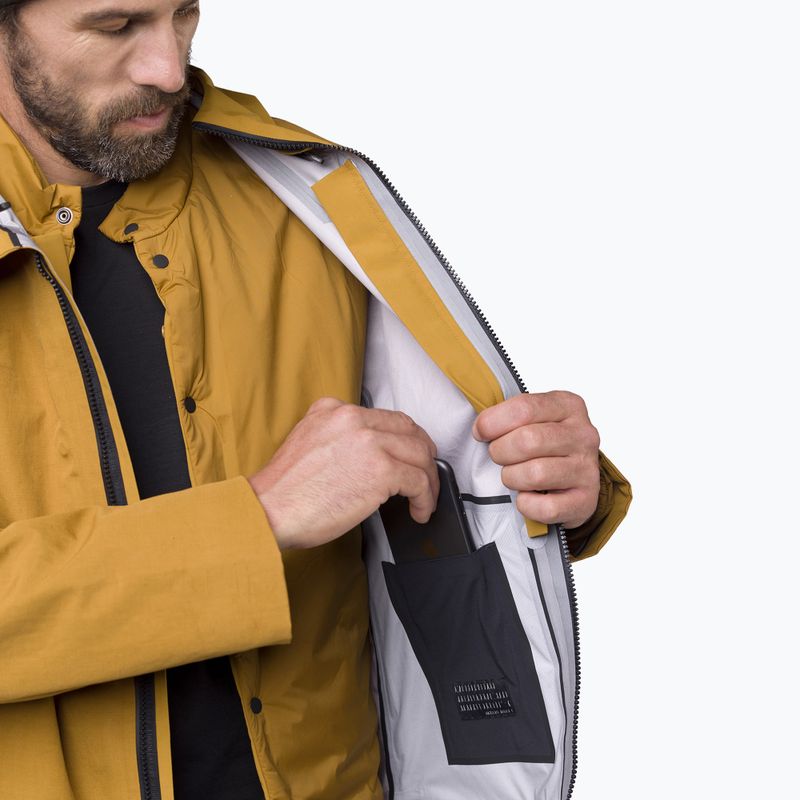 Куртка дощовик чоловіча Salewa Fanes 3L Ptx Hemp 2/1 Parka golden brown int.7020 8