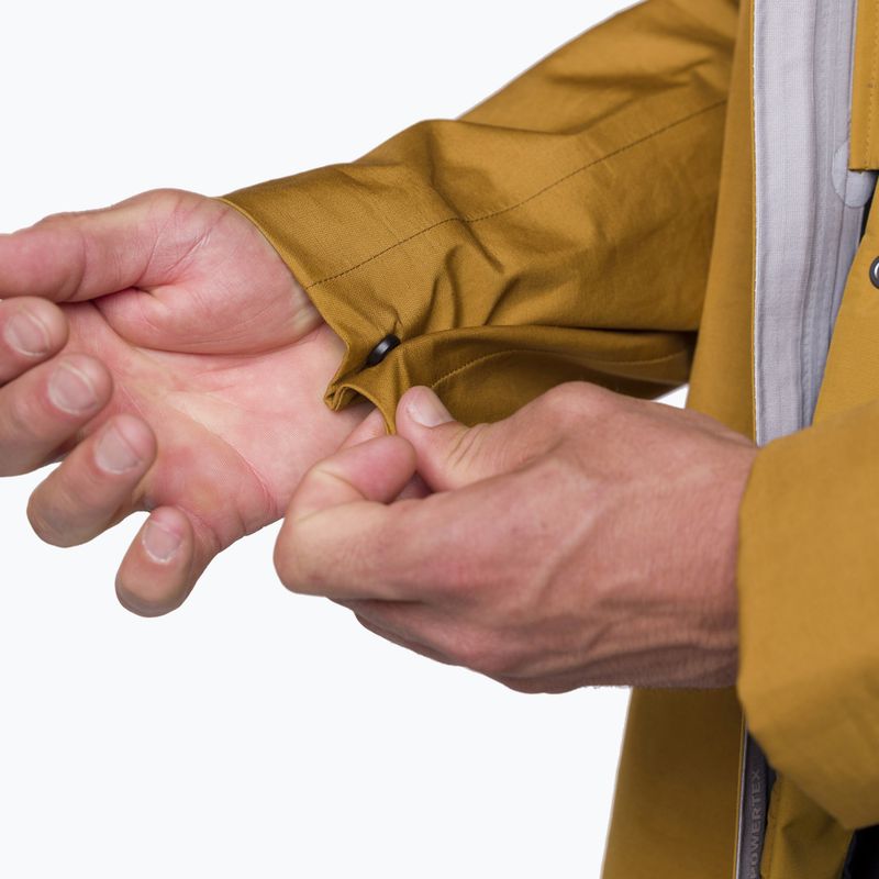 Куртка дощовик чоловіча Salewa Fanes 3L Ptx Hemp 2/1 Parka golden brown int.7020 9