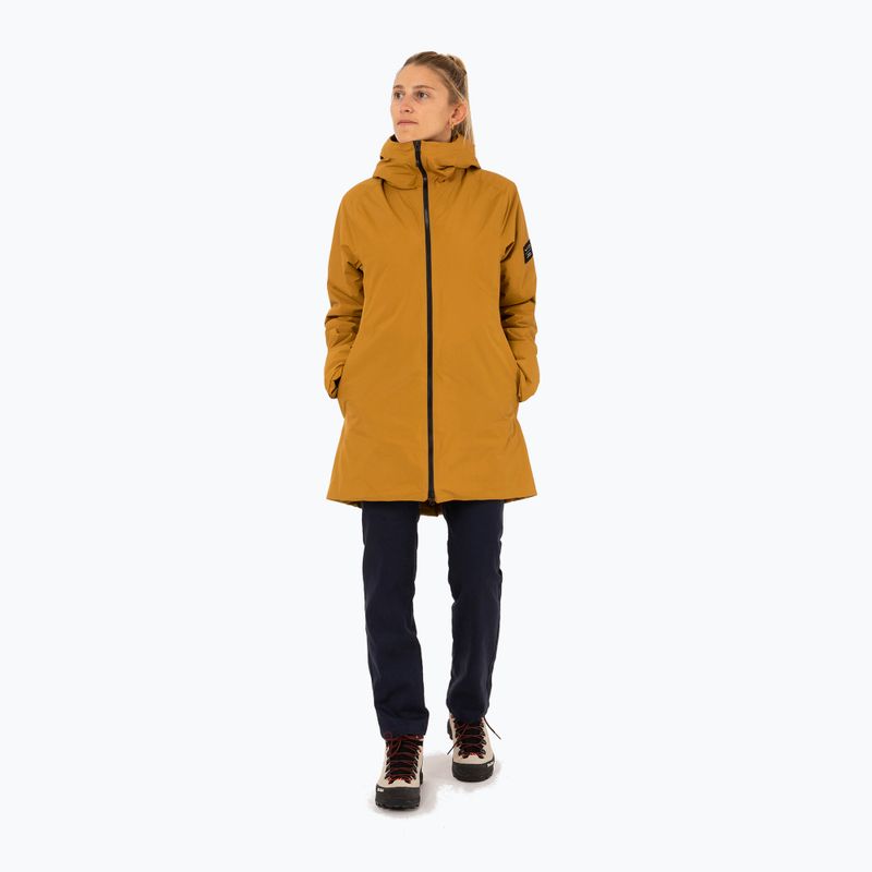 Жіноче зимове пальто Salewa Fanes 2L PTX Parka золотисто-коричневе 2