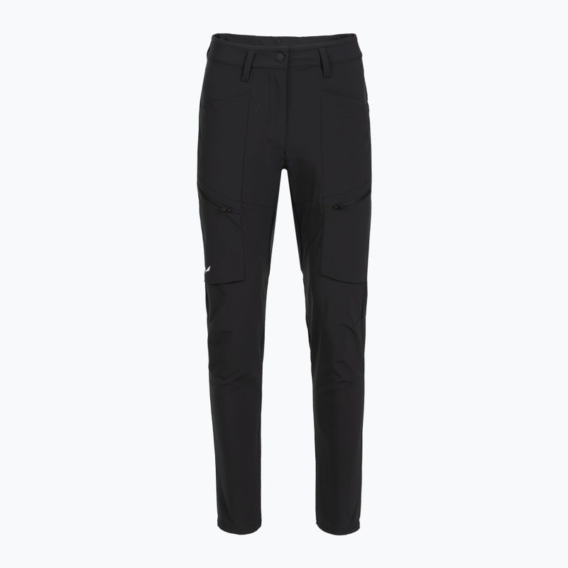 Жіночі софтшелл штани Salewa Puez DST Cargo black out