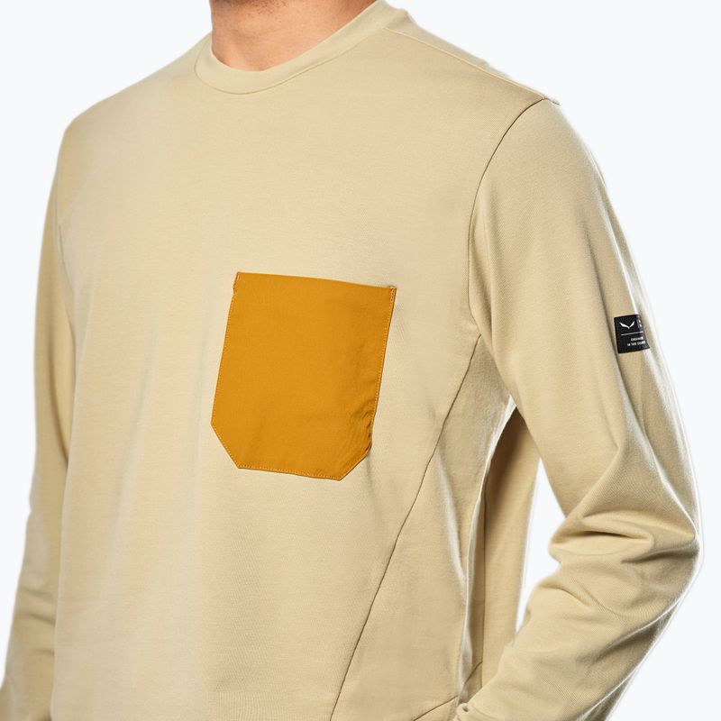 Чоловіча кофта Salewa Fanes Dry Pullover quicksand 4