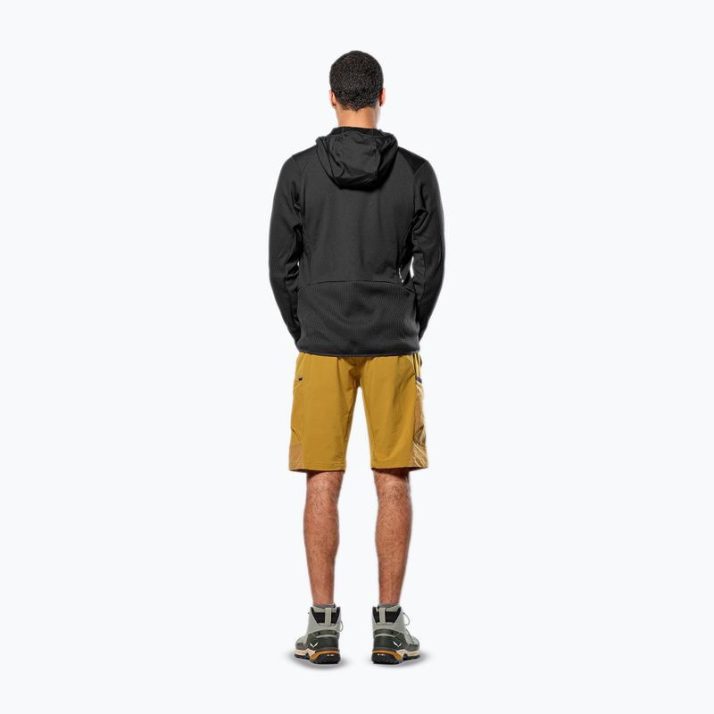 Чоловічий трекінговий світшот Salewa Puez Waffle Hyb PL HD black out 2