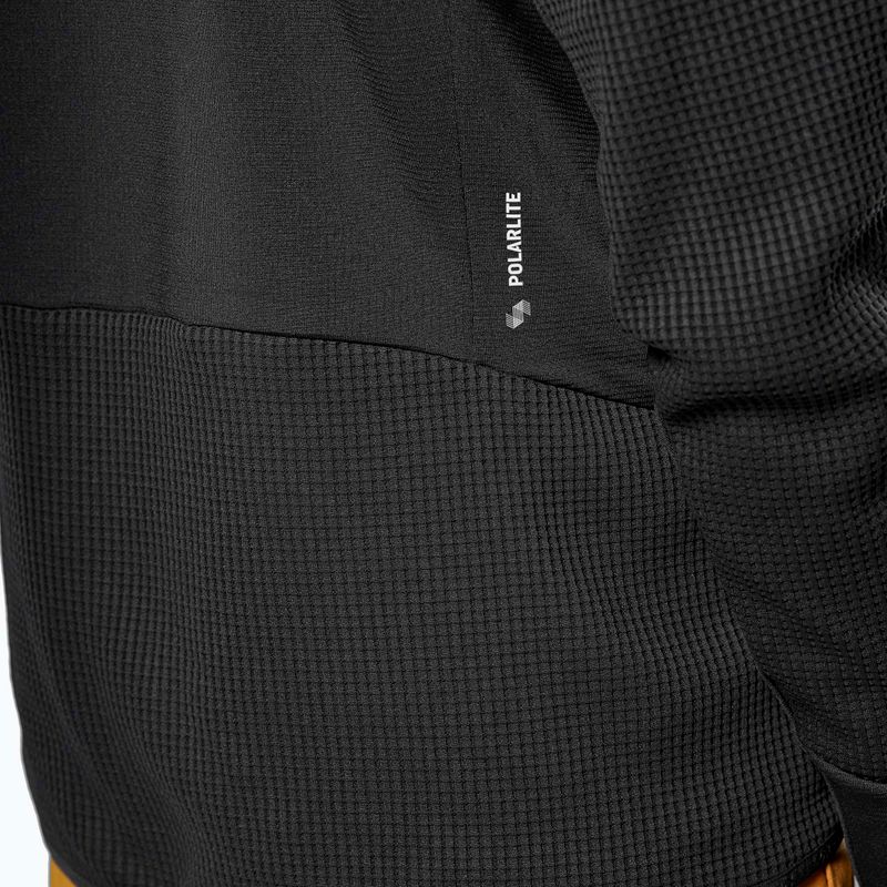 Чоловічий трекінговий світшот Salewa Puez Waffle Hyb PL HD black out 5