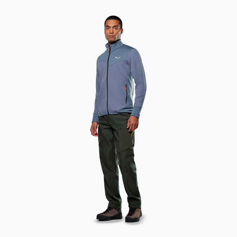 Чоловічий трекінговий світшот Salewa Puez Waffle Hyb PL HD java blue 4