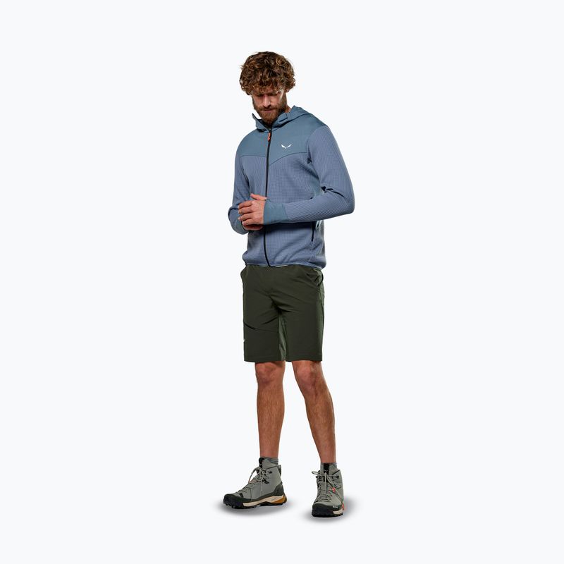 Чоловічий трекінговий світшот Salewa Puez Waffle Hyb PL HD java blue 2