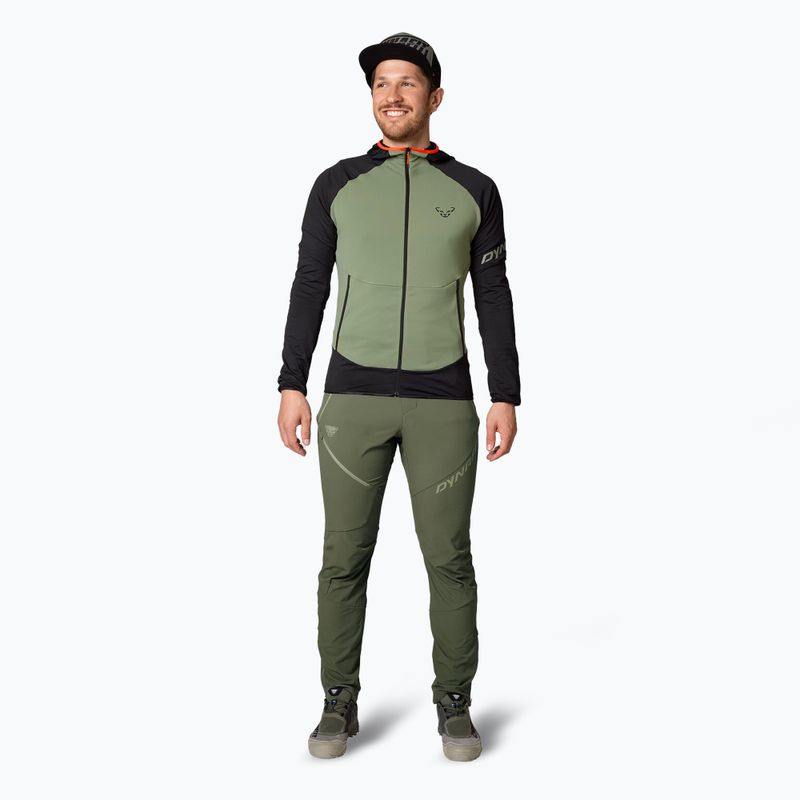 Чоловічий трекінговий світшот DYNAFIT Transalper Light Polartec Hoody black out sage trekking sweatshirt 2