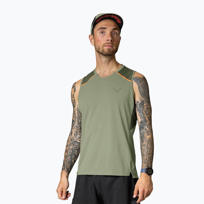 Футболка для бігу чоловіча DYNAFIT Sky Tank sage