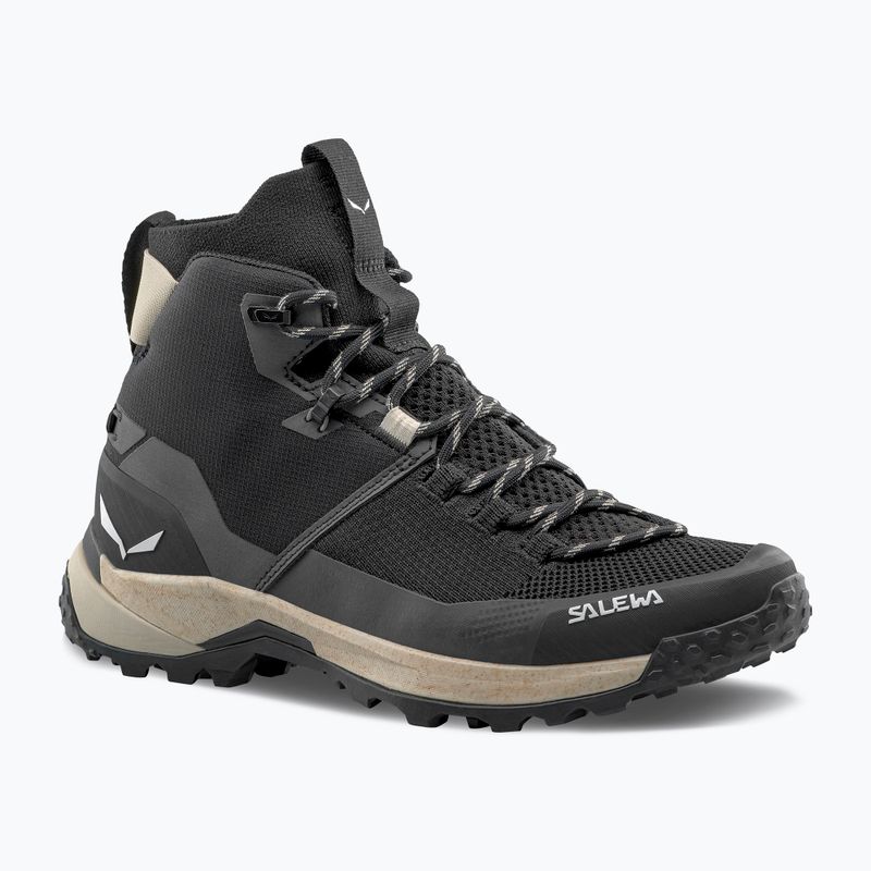 Черевики туристичні жіночі Salewa Puez Knit Mid Ptx black / black