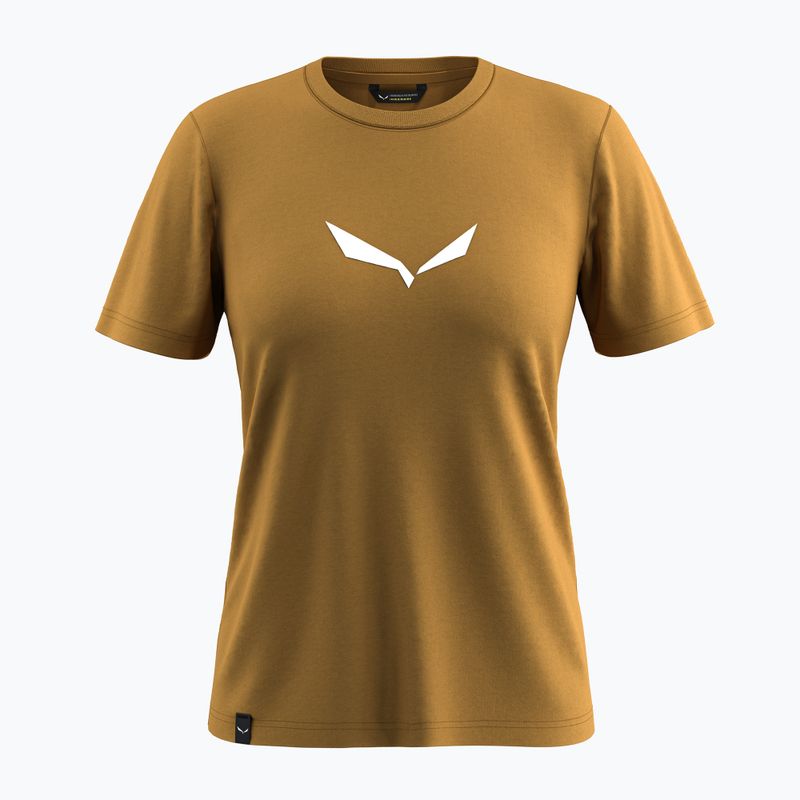 Футболка жіноча Salewa Solid Dry golden brown new logo