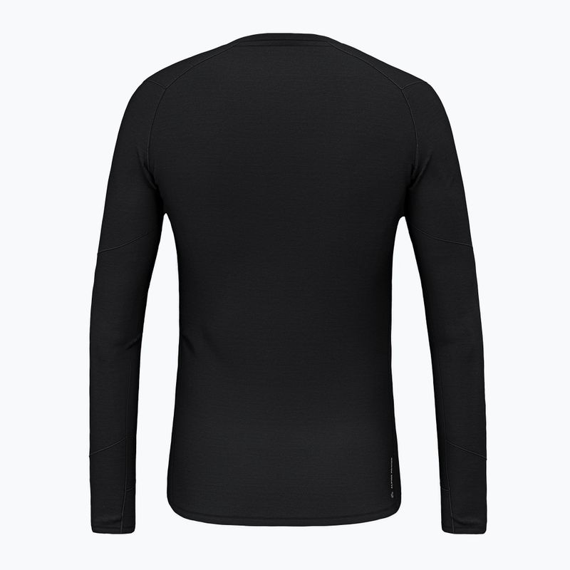 Чоловічий термо-лонгслив Salewa Cristallo Warm Amr black out thermal long sleeve 2