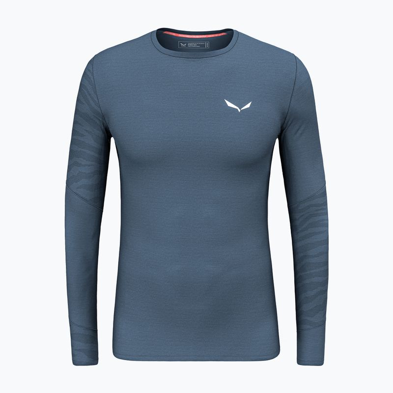 Лонгслів термічний чоловічий Salewa Cristallo Warm AMR dark denim