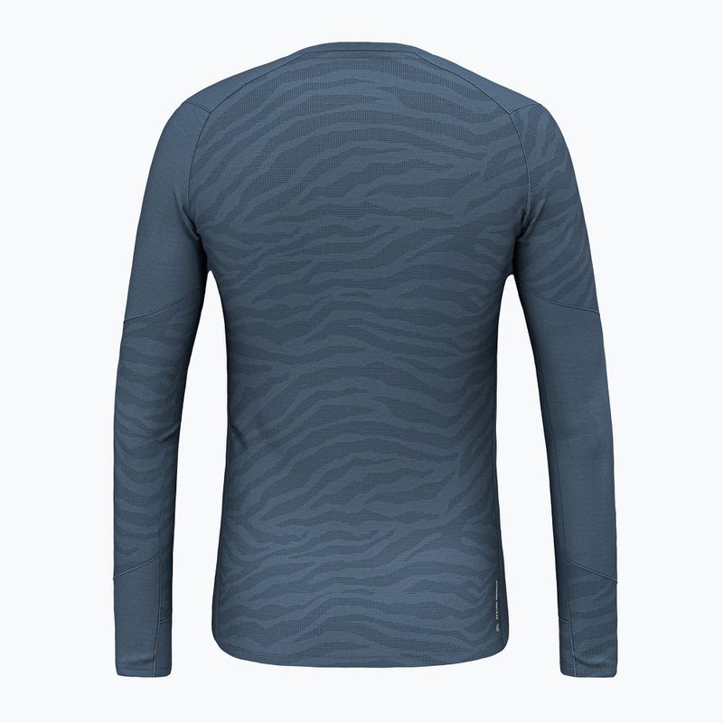 Лонгслів термічний чоловічий Salewa Cristallo Warm AMR dark denim 2