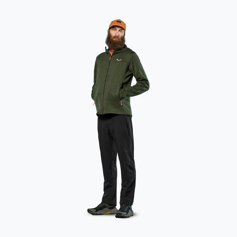 Кофта трекінгова чоловіча Salewa Puez Rocca Polarlite Hood dark olive 2