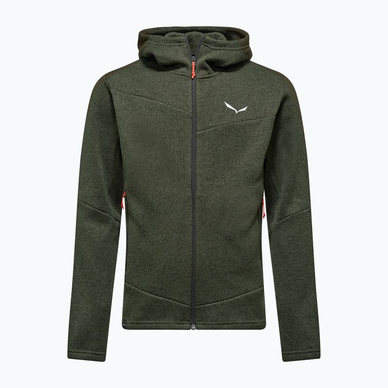 Кофта трекінгова чоловіча Salewa Puez Rocca Polarlite Hood dark olive 5