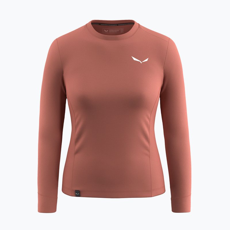 Лонгслів трекінговий жіночий Salewa Puez Dry etruscan red