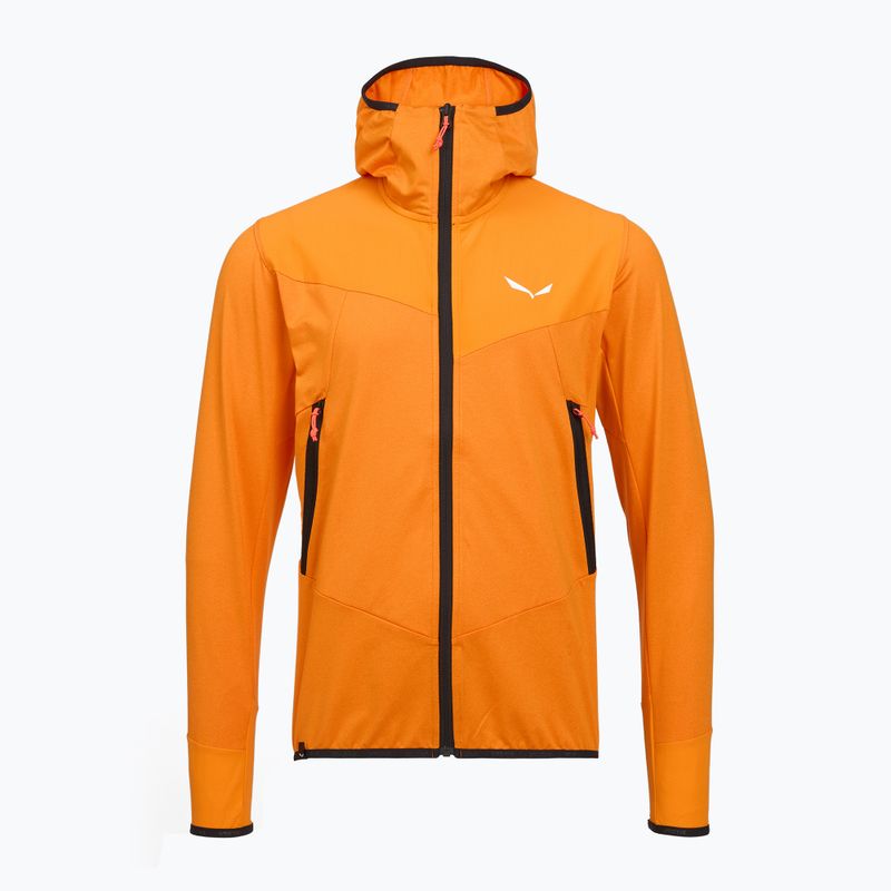 Кофта трекінгова чоловіча Salewa Agner Hybrid PL/DST FZ Hoody turmeric melange/0910