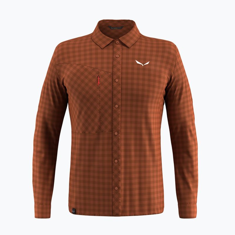 Чоловіча сорочка Salewa Puez Dry L/S бомбейська коричнева