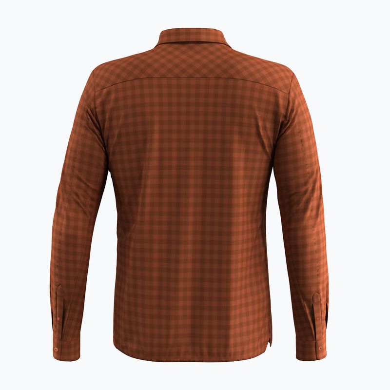 Чоловіча сорочка Salewa Puez Dry L/S бомбейська коричнева 2