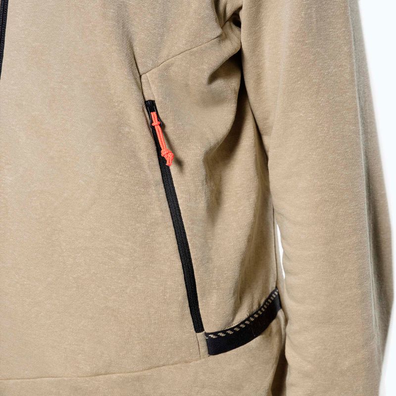 Жіночий трекінговий світшот Salewa Agner Hemp 2 Hooded quicksand з капюшоном 6