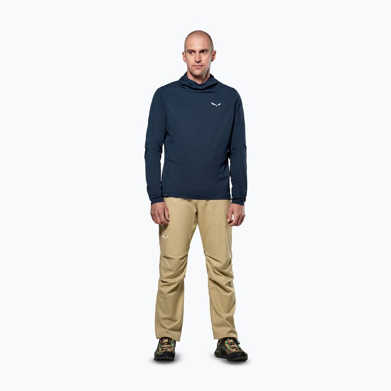 Чоловічий трекінговий світшот Salewa Puez Sun Hoodie темно-синій піджак 2