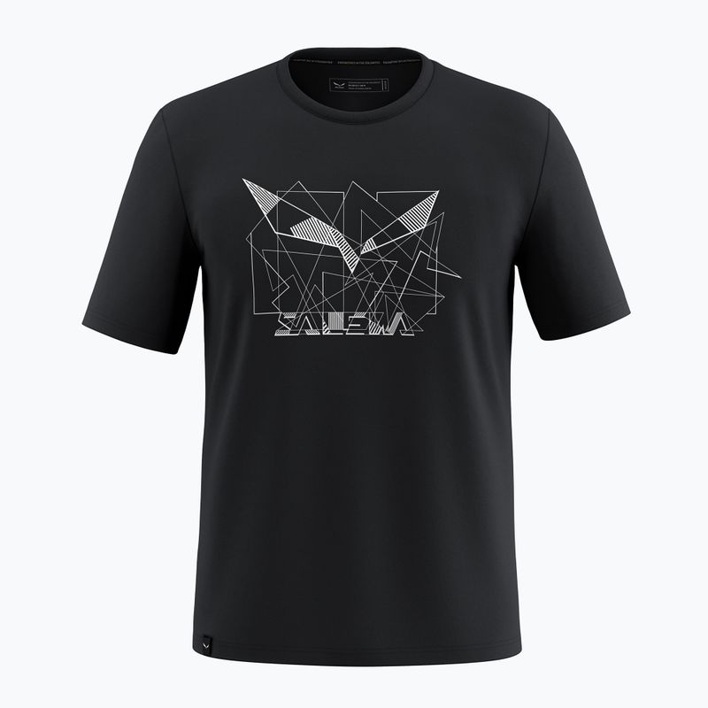 Чоловіча футболка Salewa Eagle Geometric black out