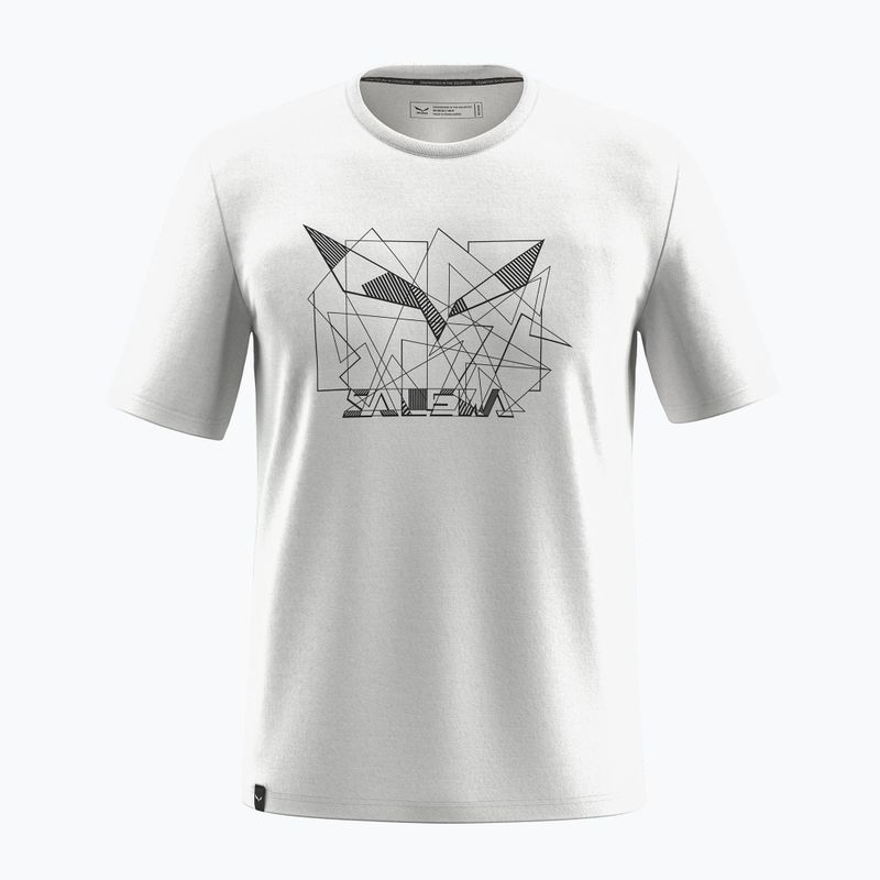 Чоловіча геометрична футболка Salewa Eagle Geometric оптично біла