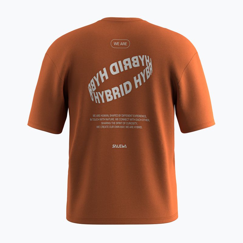 Чоловіча футболка Salewa Eagle Hybrid Loose футболка бомбей коричнева 2