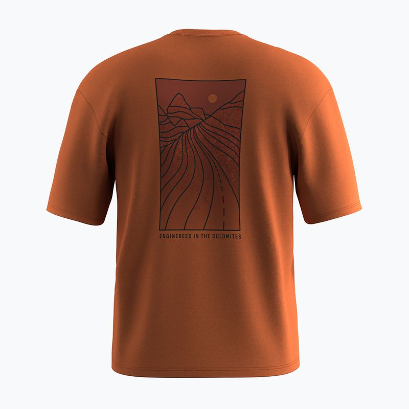 Чоловіча футболка Salewa Eagle Sunset Loose бомбейська коричнева 2