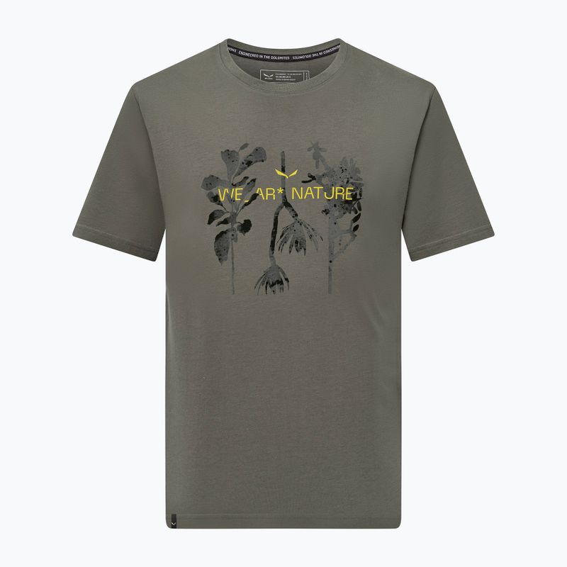 Чоловіча футболка Salewa Eagle Nature вицвіла зелена