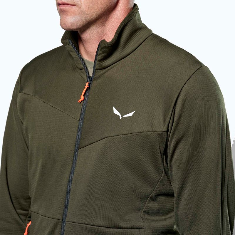 Кофта трекінгова чоловіча Salewa Puez Cammio PL dark olive 4