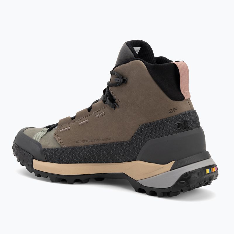 Жіночі трекінгові черевики Salewa Puez Leather Mid Ptx bungee cord / онікс 3