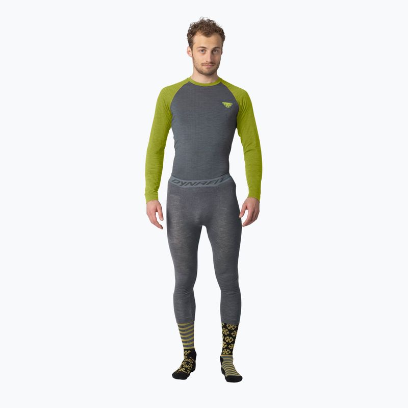 Лонгслів термічний чоловічий DYNAFIT Tour Light Merino golden lime 2
