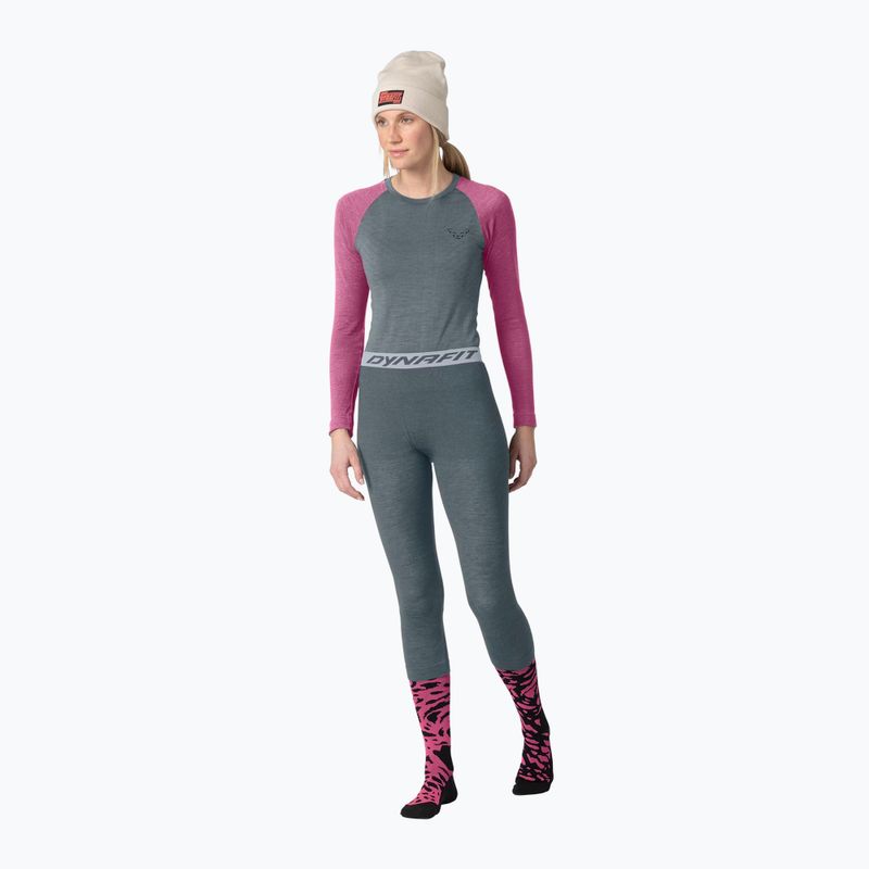 Жіноча термоактивна кофта DYNAFIT Tour Light Merino magenta 2