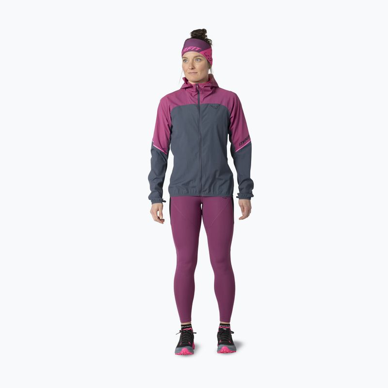 Куртка для бігу жіноча DYNAFIT Alpine Wind magenta 2