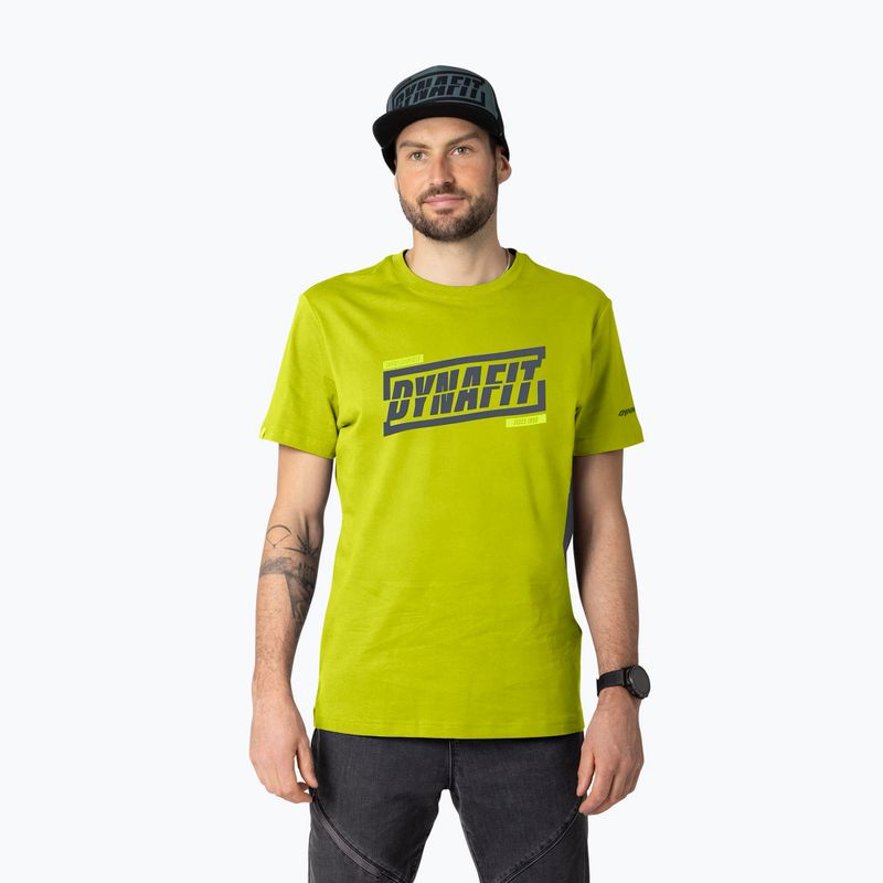 Футболка чоловіча DYNAFIT Graphic CO golden lime/tabloid