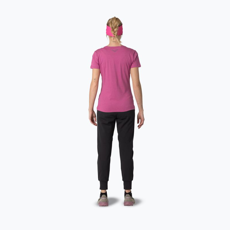 Жіноча футболка DYNAFIT Graphic Co magenta/horizon 3