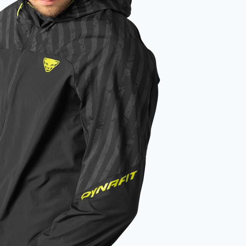 Куртка для бігу чоловіча DYNAFIT Trail Reflective Wind black out/5A30 5
