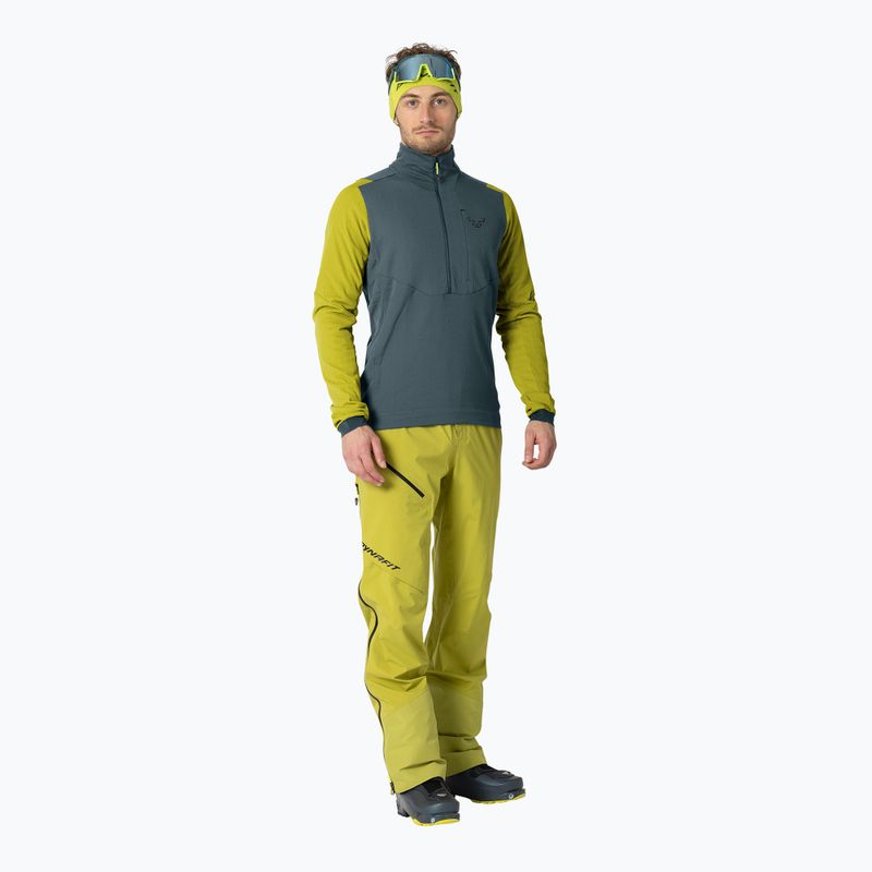 Кофта гірська чоловіча DYNAFIT Blacklight Thermal 1/2 Zip golden lime 2